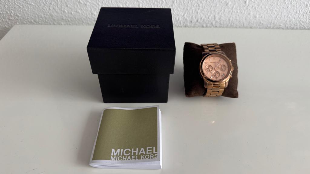 Originele Michael kors MK5128 Chrono, Overige merken, Staal, Polshorloge, Ophalen of Verzenden