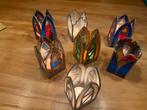 Tiffany-Art waxinelichthouders (7 stuks), Huis en Inrichting, Woonaccessoires | Kandelaars en Kaarsen, Overige materialen, Wit