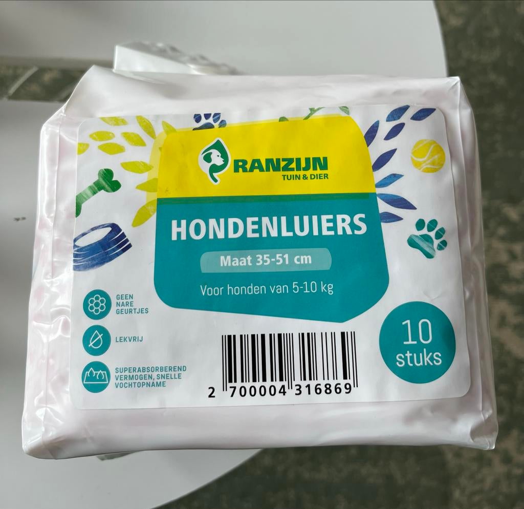 Hondenluiers maat 35-51cm, Dieren en Toebehoren, Honden-accessoires, Ophalen of Verzenden