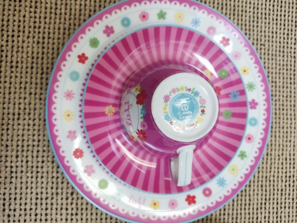 Lief! Lifestyle servies set - 2 kop en schotels, 6 borden, Keramiek, Ophalen of Verzenden, Zo goed als nieuw, Bord(en)