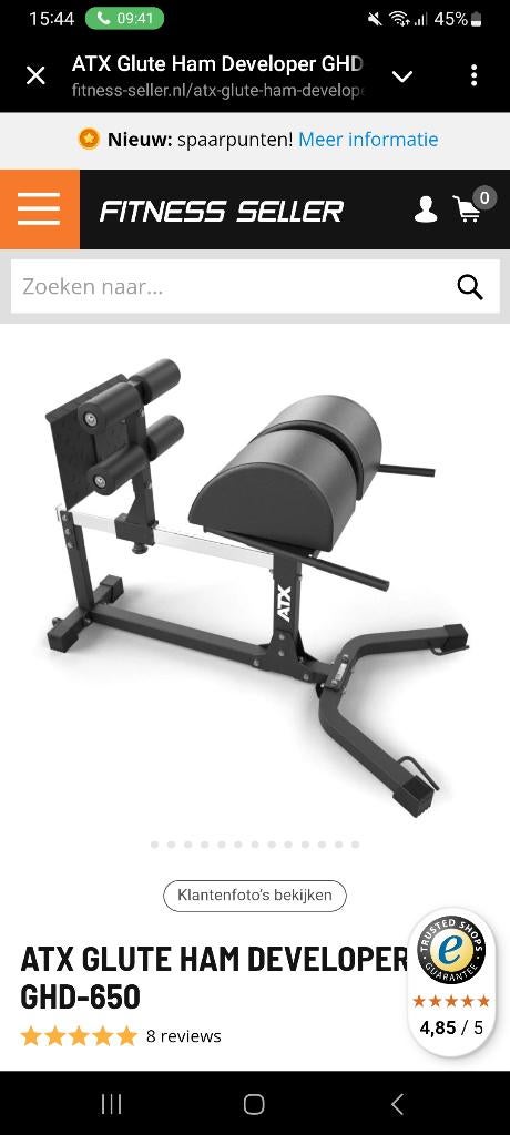 ATX gluteham raise zgan!!, Sport en Fitness, Fitnessmaterialen, Ophalen, Zo goed als nieuw, Rug, Overige typen
