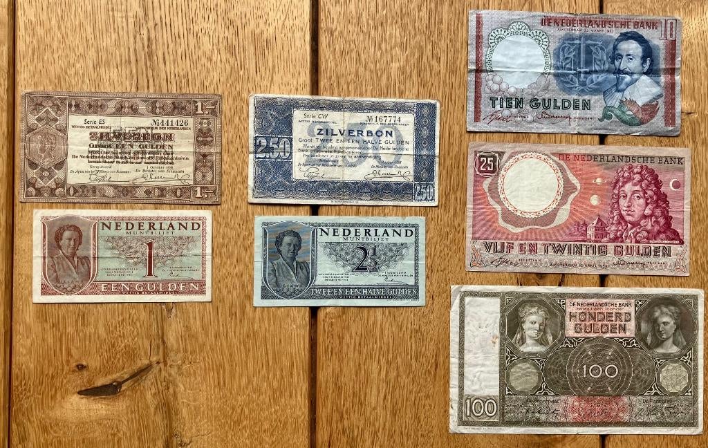 leuke serie Nederlandse gulden bankbiljetten (4), Ophalen, 25 gulden, Setje