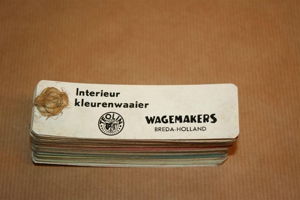 Oude Interieur Kleurenwaaier Wagemakers - Ca 1965 !!, Verzamelen, Ophalen of Verzenden, Gebruikt, Overige typen