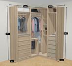 IKEA Pax - Eikenpatroon - 236cm - Hoek, Ophalen, Eikenpatroon, Zo goed als nieuw, 200 cm of meer