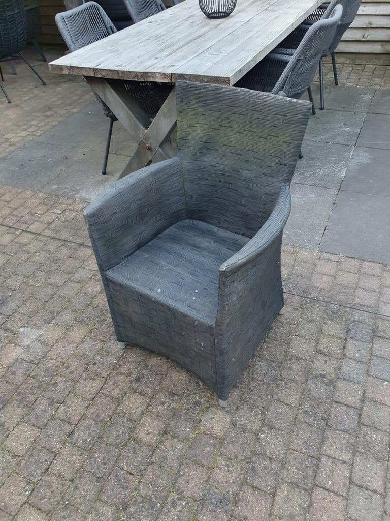 Gratis af te halen  6 tuinstoelen, Tuin en Terras, Tuinstoelen, Ophalen, Gebruikt, Kunststof