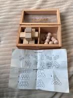 Houten Puzzel Set: Kruis & Piramide in Bewaardoosje, Ophalen of Verzenden, Zo goed als nieuw, Overige typen