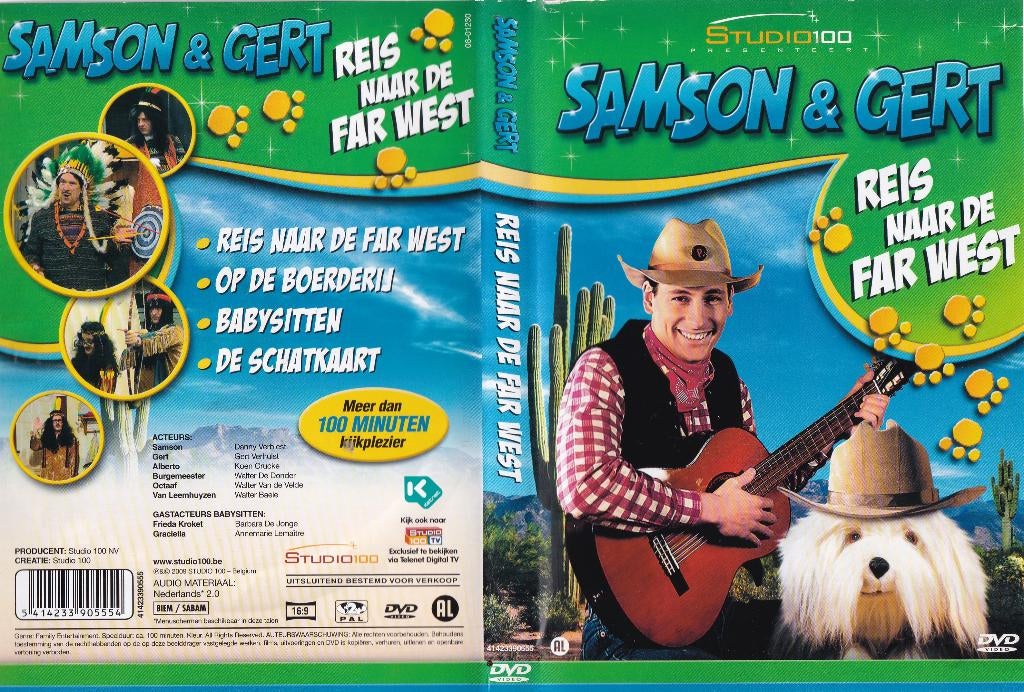 Samson en Gert - Reis naar de Far West dvd, Gebruikt, Alle leeftijden, Ophalen of Verzenden, Komedie
