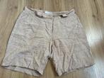 Gerry weber linnen korte broek 42 beige bruin, Maat 42/44 (L), Ophalen of Verzenden, Zo goed als nieuw, X