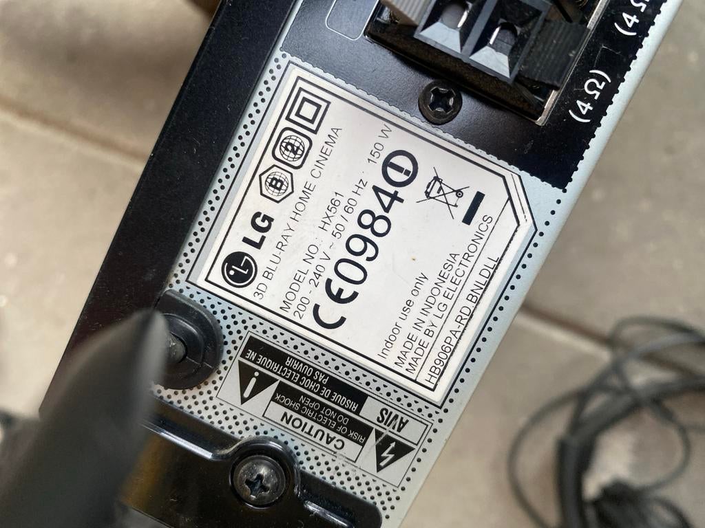 LG Blu-Ray Speler - Model HX561, Audio, Tv en Foto, Blu-ray-spelers, Ophalen of Verzenden, Gebruikt, LG