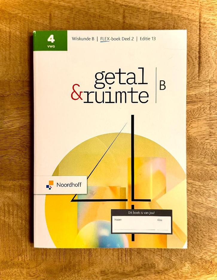 Getal & Ruimte VWO B Deel 2. Leerboek, Wiskunde B 13e editie, Boeken, Schoolboeken, Zo goed als nieuw, Wiskunde B, VWO, Ophalen of Verzenden
