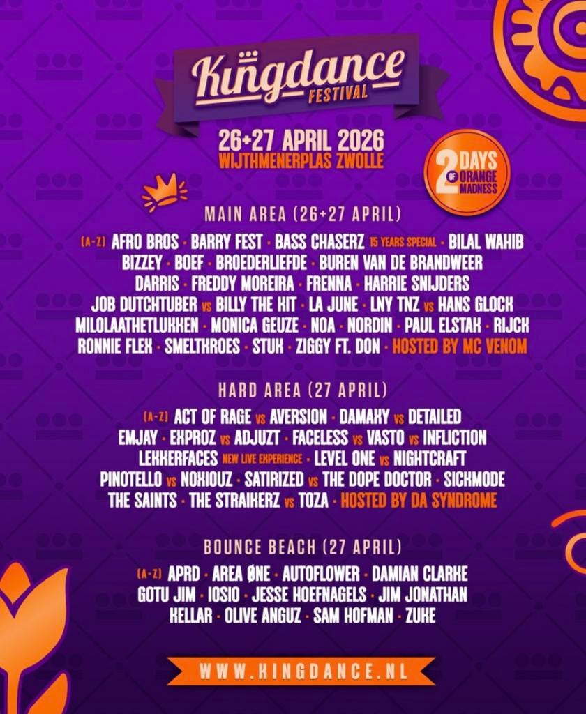 Kingdance Zwolle 2026, Tickets en Kaartjes, Evenementen en Festivals, Drie personen of meer, Meerdaags