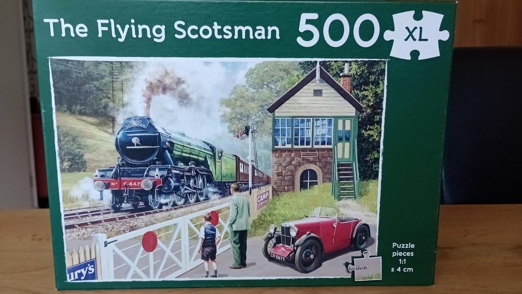 Legpuzzel - 500 XL stukjes - the Flying Scotsman - ophalen, Ophalen, 500 t/m 1500 stukjes, Zo goed als nieuw, Legpuzzel