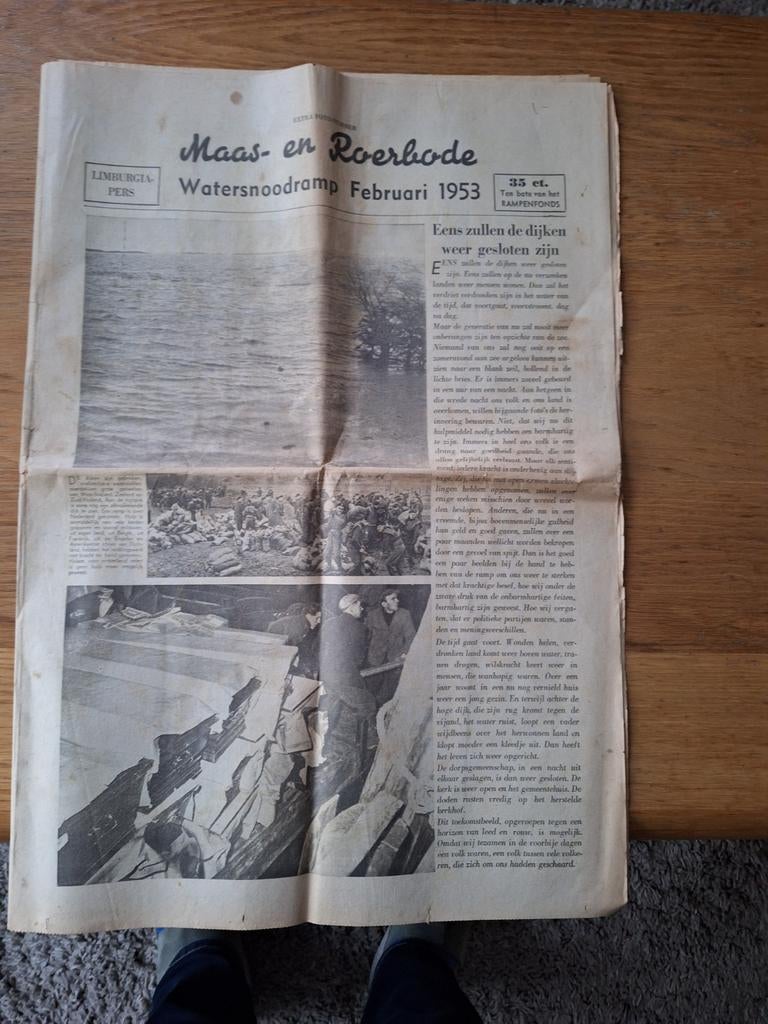 Oude Maas en Roerbode  1953, Verzamelen, Tijdschriften, Kranten en Knipsels, Ophalen of Verzenden, 1940 tot 1960, Tijdschrift