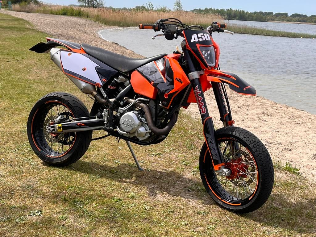 KTM EXC 450 4 takt Supermoto, Motoren, 450 cc, Sportuitlaat, Occasion, Particulier