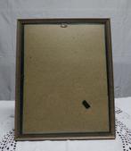 Oude fotolijstje bolglas zilverkleur met ajour rand / nr.43, Ophalen of Verzenden, Gebruikt