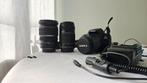 Canon EOS 2000D + 17-55mm lens + 55-250mm lens, Ophalen, Zo goed als nieuw, Canon