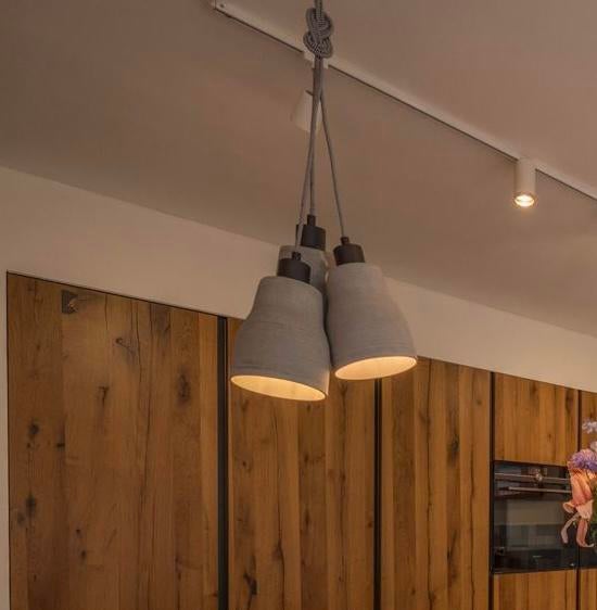 It's about RoMi lamp industrieel beton look grijs loods 5, Ophalen of Verzenden, Zo goed als nieuw, Minder dan 50 cm