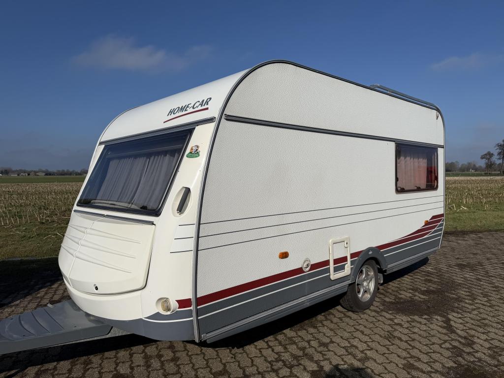 Home-Car Racer Champ 43 met mover en voortent, Caravans en Kamperen, Caravans, Home-car, Bedrijf, 750 - 1000 kg, Schokbreker