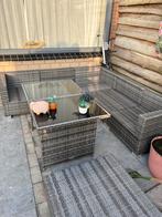 9-persoons loungeset met kussens, 1 jaar oud, Tuin en Terras, Tuinsets en Loungesets, Ophalen, Meer dan 8 zitplaatsen, Zo goed als nieuw