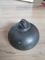 Oude tinnen kruik met ring, Ophalen of Verzenden