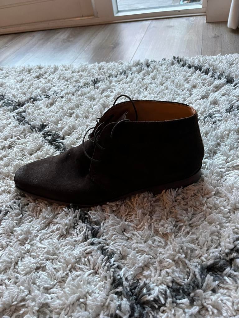 Nette bruine herenschoenen Van Lier maat 47, Ophalen of Verzenden, Zo goed als nieuw, Bruin