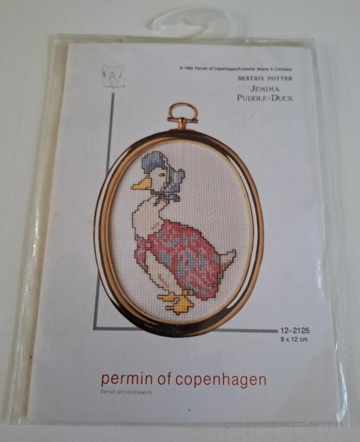 Vintage Permin borduurpakketje Beatrix Potter, 12-2125, -, -, Ophalen of Verzenden, Zo goed als nieuw