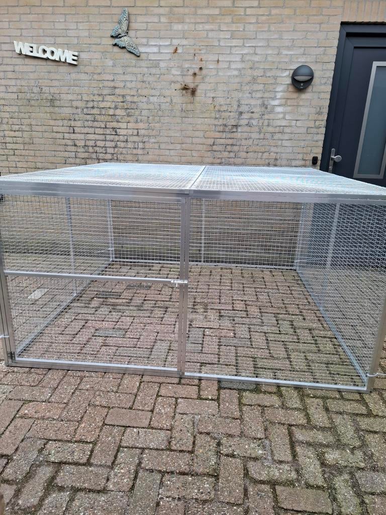 Ruime buitenren van aluminium gazen panelen, Dieren en Toebehoren, Ophalen, 110 cm of meer, Ren, 90 cm of meer