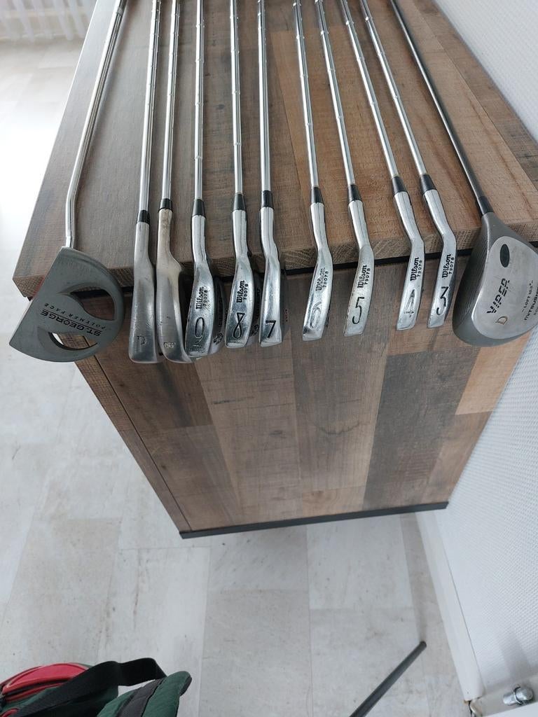 Wilson golfset met tas ijzers heren rechtshandig, Ophalen of Verzenden, Gebruikt, Set, Overige merken