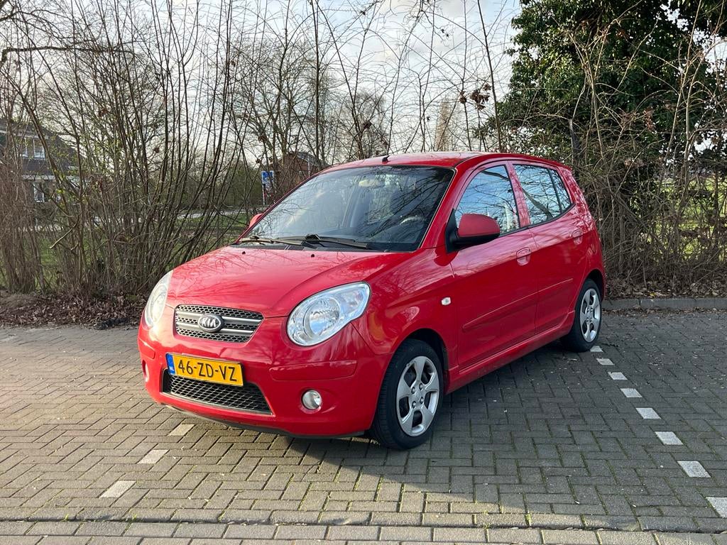 Kia Picanto 1.1 2008 Airco 4S banden Elektrische Ramen, Stof, 836 kg, Zwart, 4 cilinders