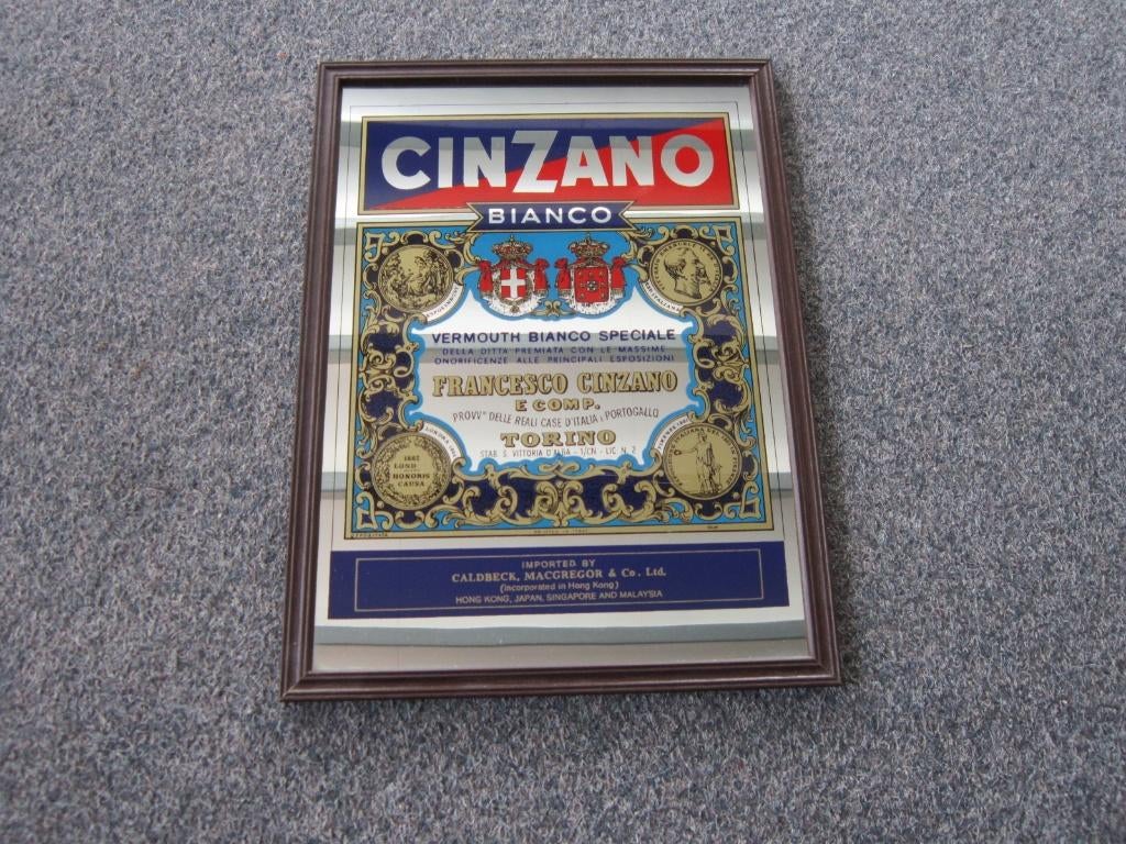 CINZANO VERMOUTH SPIEGEL, Ophalen, Zo goed als nieuw, Overige typen