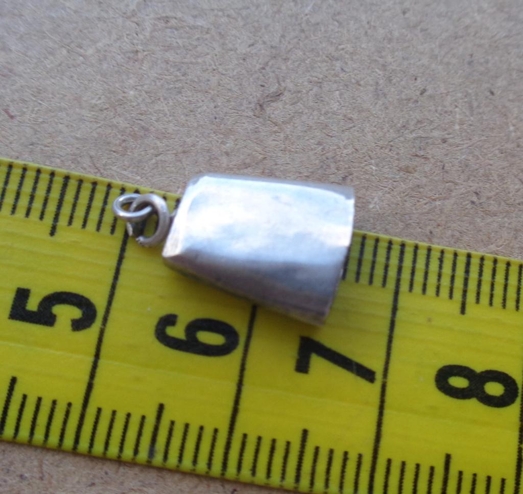 zilveren vintage bedel koebel [582], Overige merken, Verzenden, Zo goed als nieuw, 1 bedel