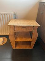 GEZOCHT rotan/rattan/rieten nachtkastje, Ophalen, Zo goed als nieuw, Minder dan 45 cm
