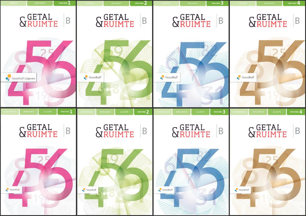 Getal & Ruimte Wiskunde B VWO Deel 1, 2, 3, 4 + Uitwerkingen, Boeken, Schoolboeken, Nieuw, Wiskunde B, VWO, Ophalen