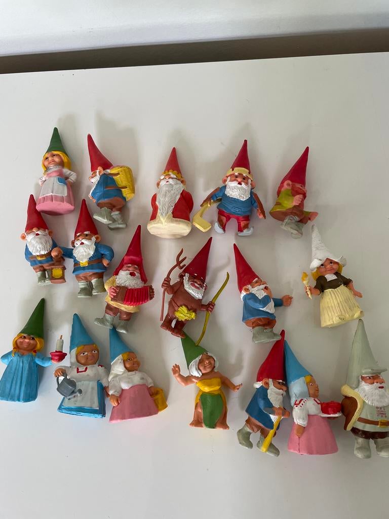 David de Kabouter Poppetjes - Rien Poortvliet Collectie, Verzamelen, Poppetjes en Figuurtjes, Ophalen of Verzenden, Zo goed als nieuw