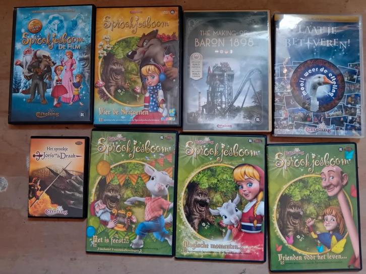 14 efteling dvd - 5 nieuwe in plastic - 15 cd's muziek, Verzamelen, Efteling, Zo goed als nieuw, Overige typen, Ophalen
