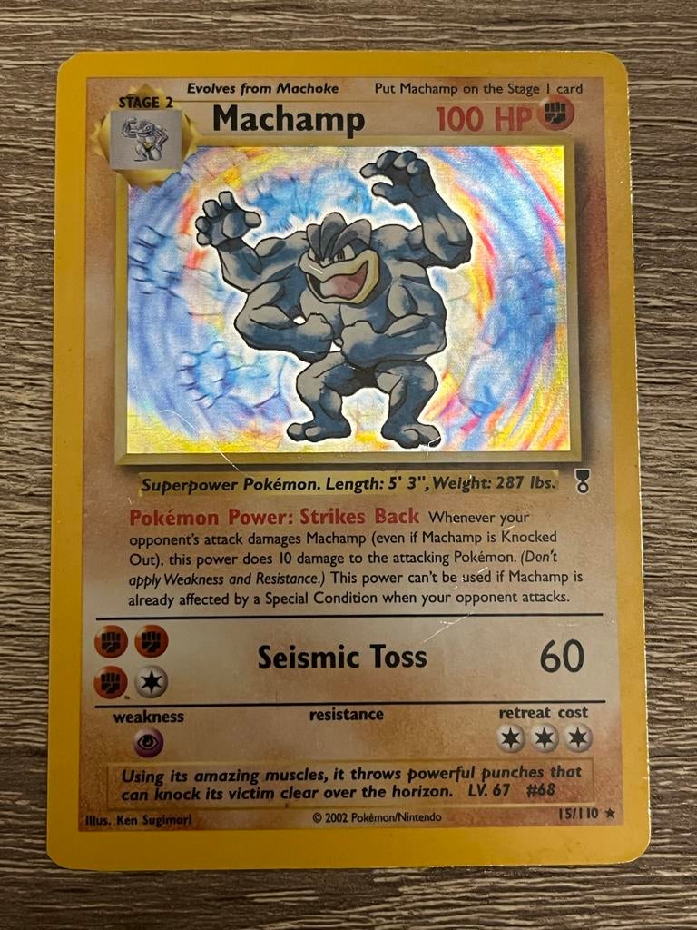 Machamp Holo 15/110 Pokemon Kaart (2002), Ophalen, Gebruikt, Losse kaart, Foil