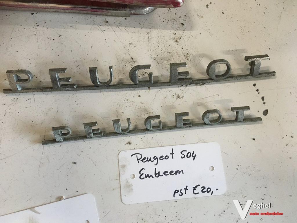 Peugeot 504 diverse embleems, Gebruikt, -, -, Ophalen of Verzenden