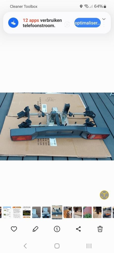 Fietsendrager, Ophalen of Verzenden, Zo goed als nieuw, Trekhaakdrager