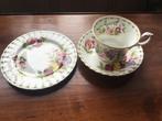 Royal Albert kop + schotel + bordje Sweet pea April, Verzamelen, Porselein, Kristal en Bestek, Ophalen of Verzenden, Zo goed als nieuw