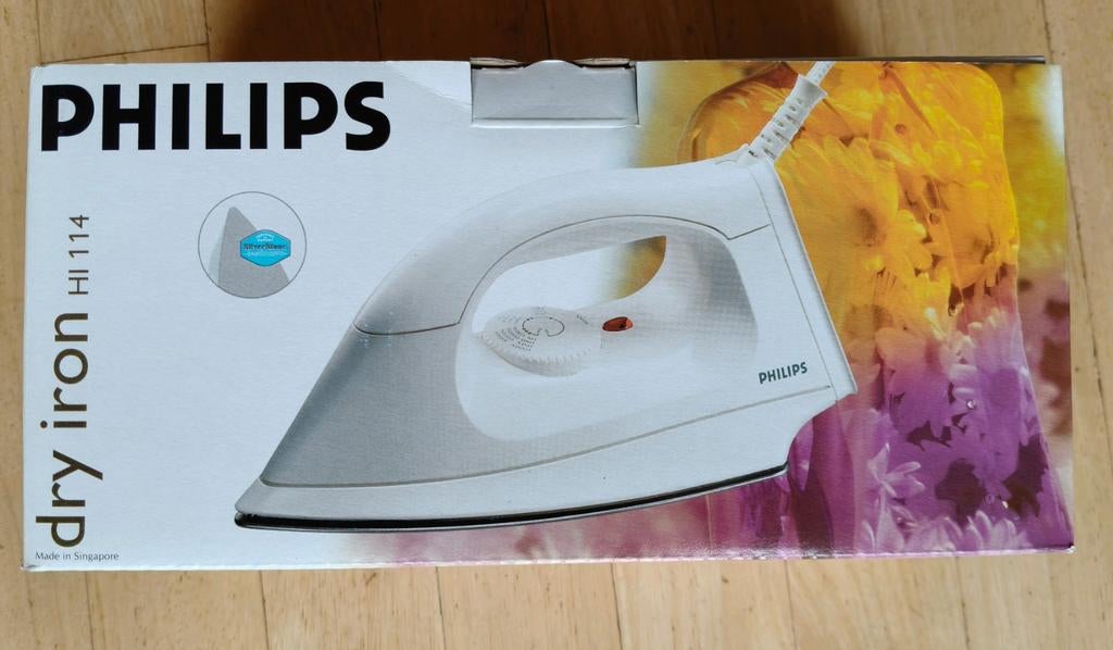 Philips HI 114 Strijkijzer - Nieuw in doos, Ophalen of Verzenden, Nieuw, Strijkijzer met snoer