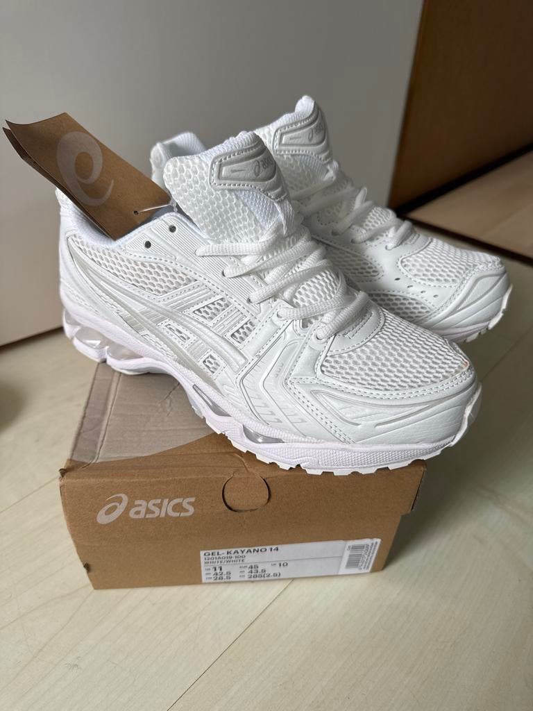 ASICS GEL KAYANO 14 sneakers NIEUW wit roze maat 42,5, Sport en Fitness, Loopsport en Atletiek, Verzenden, Nieuw, Hardloopschoenen