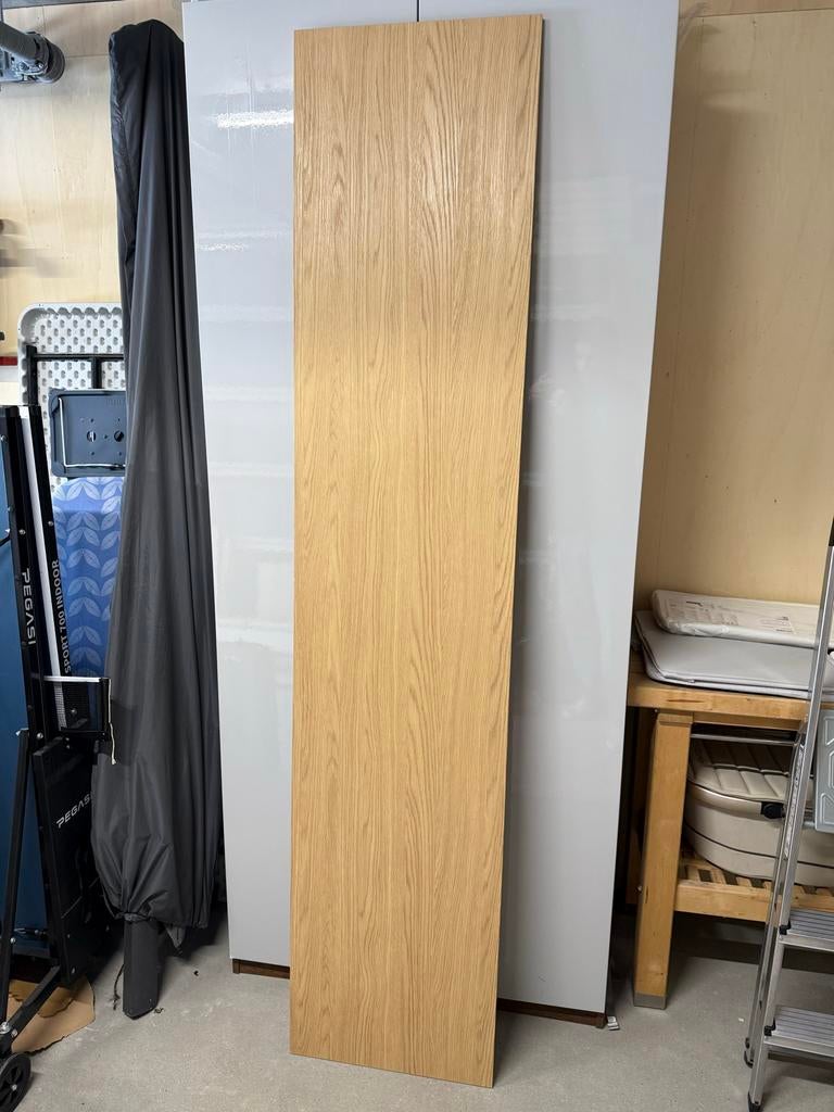 3 xIKEA deuren met scharnieren - Eikenlook, Doe-het-zelf en Verbouw, Gebruikt, Minder dan 80 cm, 215 cm of meer, Overige typen