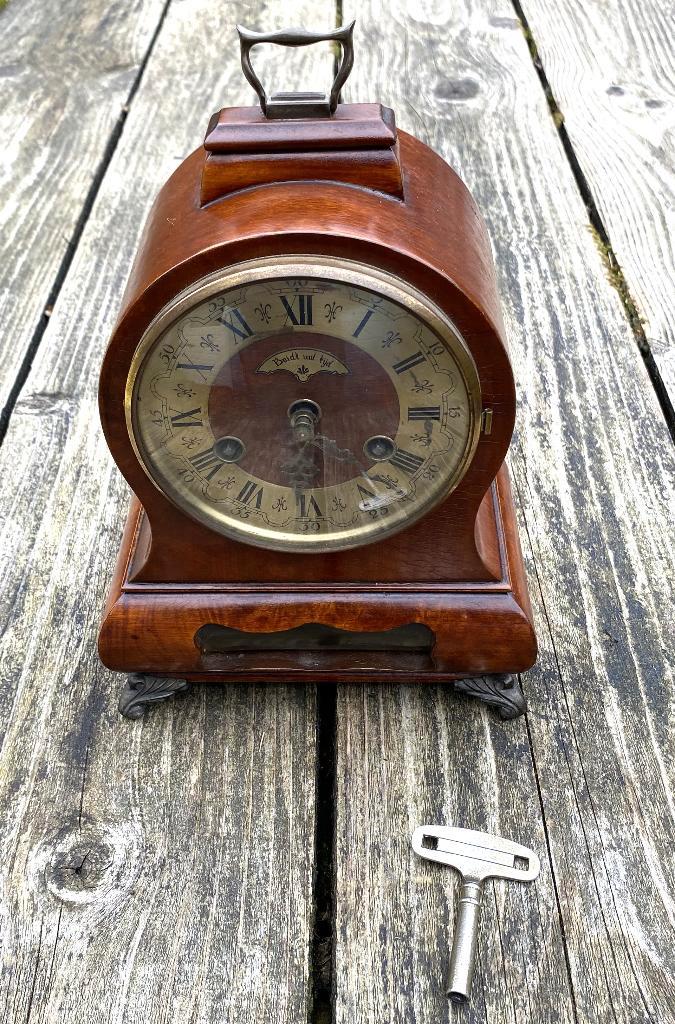 Leuke Wuba Warmink Tafelklok - vintage antiek brocante, Antiek en Kunst, Antiek | Klokken, Ophalen of Verzenden