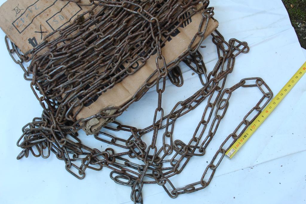 Ijzer ketting 10 meter - Schalmenketting, Ophalen, Gebruikt