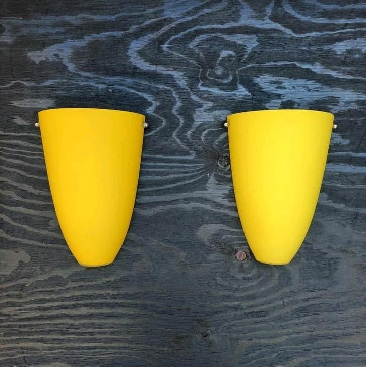 2 ikea wandlampen type v9423 jaar 1996,lees de beschrijving, Ophalen of Verzenden, Zo goed als nieuw, Glas