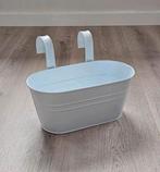 Xenos Hangende Bloembak Bloempot Plantenbak Metaal Wit, Minder dan 30 cm, Verzenden, Minder dan 60 cm, Zo goed als nieuw