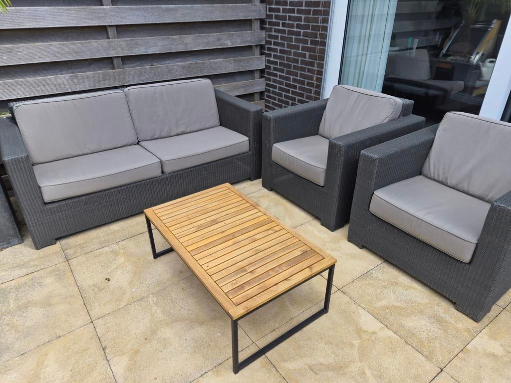 Exclusieve loungeset van Borek, nieuwprijs 6000 euro, Tuin en Terras, Tuinsets en Loungesets, Ophalen, Gebruikt, Wicker, Loungeset