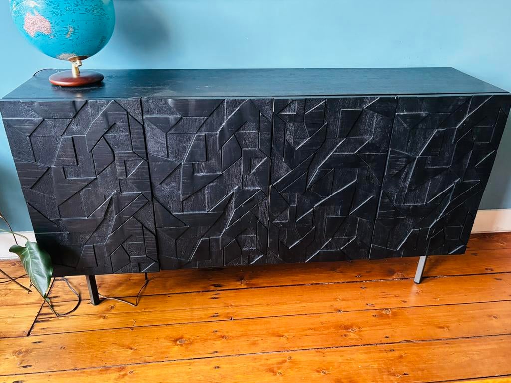 WOOOD Counter tv-meubel, Huis en Inrichting, Kasten | Dressoirs, Ophalen, Overige materialen, 150 tot 200 cm, Zo goed als nieuw