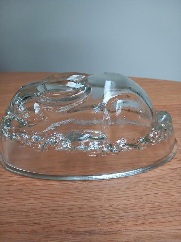 Vintage glazen puddingvorm konijn, Huis en Inrichting, Keuken | Keukenbenodigdheden, Gebruikt, Overige typen, Glas, Ophalen of Verzenden