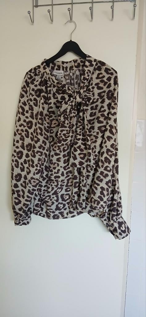 Mooie blouse met halsstrik mt 48 50, Kleding | Dames, Grote Maten, Bonprix, Overige kleuren, Verzenden, Blouse of Tuniek